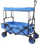 Toboli - Wiltec Faltbarer Bollerwagen Mit Sonnendach, Faltbollerwagen F&uuml;r Max....