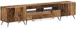5-teiliges Led Tv Schrank Altholz Holzwerkstoff Vidaxl