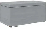 Vidaxl Stool Light Grey 81 X 41 X 40 Cm Fabric And Engineered Wood