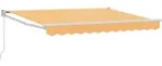 Ausziehbare Markise Sand 3,5 X 2 M 100% Polyester Und Aluminium Vidaxl