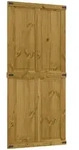 Scheunent&uuml;r Corona 100 X 210 Cm Massives Kiefernholz Honigbraun Vidaxl