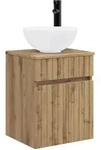 Vidaxl Wall-mounted Sink Vanity Artisan Oak 39 X 41 X 64.5 Cm