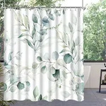 Duschvorhang Blattmuster 240x200cm Wasserdicht Antischimmel