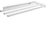 Geschirrtuch-auszug Pluto 3-armig 444 Mm Alu Wei&szlig;
