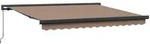 Ausziehbare Markise Taupe 450 X 300 Cm Leinen Und Aluminium Vidaxl
