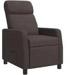 Liegesessel Dunkelbraun Stoff Vidaxl