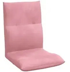 Verstellbarer Fu&szlig;sessel Rosa Samt Vidaxl
