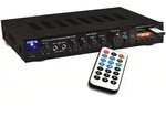 Hifi Receiver Bluetooth Usb Sd Mp3 Verst&auml;rker Fernbedienung 2x Mikrofoneingang...