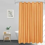 Duschvorhang 180x200 Textil Bad Vorhang Orange Anti-schimmel Wasserdicht