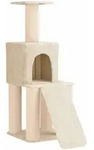 Vidaxl Cat Tree With Sisal Scratching Posts Cream 146 Cm