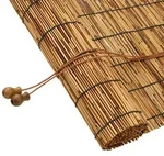 Vidaxl Roller Blind Brown 100 X 160 Cm Reed