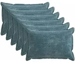 Kissenbezug 6 Stk. Houten Blau 50 X 75 Cm Chenille-stoff Vidaxl
