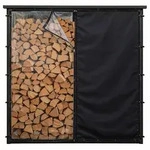 Wetterschutz Set Front- & R&uuml;ckwand F&uuml;r Kaminholzregal 130 X 185 Cm, Pvc...