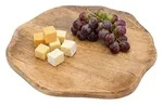 Mango Servierplatte Lebensmittelecht Mit Naturkante - 30 Cm - Holz Tablett...
