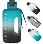 2.2l Trinkflasche Mit Zeitmarkierung Und Griff Bpa-frei F&uuml;r Sport & Fitness