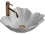 Rea Aufsatzwaschbecken Flower Grey