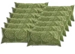 Kissenbezug 12 Pcs Heerlen Blattdesign 40 X 80 Cm Polyester Vidaxl