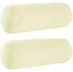 Kissenbezug 2 Pcs Heerlen Creme &Oslash; 15 X 40 Cm Polyester Vidaxl