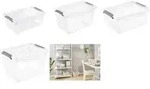 Aufbewahrungsbox Keeeper Leonie Stapelbar Transparent Clip