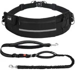 Joggingleine Hunde Mit Bauchgurt, Elastisch, F&uuml;r Gro&szlig;e Hunde, Mit Tasche