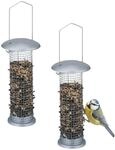 Vogelfutterspender 2er Set, F&uuml;r Erdn&uuml;sse, Mehlw&uuml;rmer, Zum Aufh&auml;ngen,