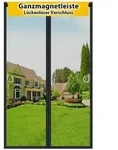 Fliegengitter Balkont&uuml;r 100x210cm, Durchgehender Magnetverschluss, Ohne Bohren