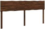Kopfteil Mit Live Edge Rostock Dunkelbraun 200 Cm Vidaxl