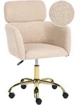 Schreibtischstuhl Alena Boucl&eacute; Hellbeige