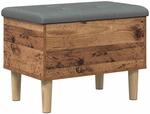 Aufbewahrungsbank Mit Kissen Eichenholz 62 X 42 X 46 Cm Vidaxl