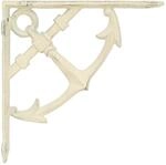 Wandregalhalterungen 12 Stk. Antik Wei&szlig; 21 X 21 X 3.5 Cm Stahl Vidaxl