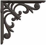 Wandregalhalterungen 12 Stk. Antikbraun 21.5 X 21.5 X 3.5 Cm Vidaxl