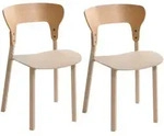 Esszimmerstuhl 2er Set Walden Hellbeige