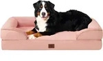 Orthop&auml;disches Hundebett Xxl 132x104cm, Memory Foam Hundekorb Mit Rand, Waschbar,