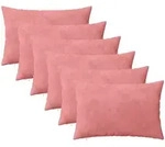 Kissenbezug 6 Pcs Heerlen Rosa 40 X 60 Cm Samt Vidaxl