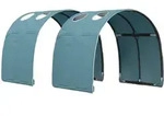 Bettunnel 2 Stk. Himmelblau Polyester Vidaxl