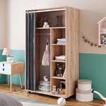 Vicco - Kleiderschrank Doros, Sonoma, 100 X 168 Cm Offen, Mit Rollen