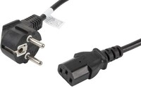 Lanberg Cee 7/7 - Iec 320 C13 Netzkabel 1,8 M Vde Schwarz