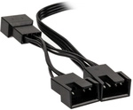 Pc-l&uuml;fter Y-kabel [1x Pc-l&uuml;fter Buchse 4pol. - 3x Pc-l&uuml;fter Buchse 4pol.]...