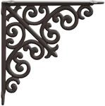 Wandregalhalterungen 12 Stk. Antikbraun 24 X 24 X 3,5 Cm Stahl Vidaxl