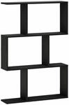 Wandregal Schwarz Eichen-optik 72 X 17 X 105 Cm Holzwerkstoff Vidaxl