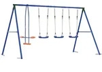 Outdoor Schaukelset Mehrfarbig Stahl Und Pe Vidaxl
