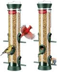 Vogelfutterspender 38cm Mit 6 Anflugstangen F&uuml;r Wildv&ouml;gel, Ganzj&auml;hrig