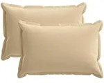 Kissenbezug 2 Stk. Houten Beige 50 X 80 Cm Polyester Vidaxl