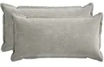 Kissenbezug 2 Stk. Houten Hellgrau 40 X 80 Cm Chenille-stoff Vidaxl