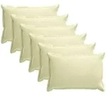 Kissenbezug 6 Stk. Houten Creme 50 X 75 Cm Polyester Vidaxl