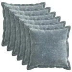 Kissenbezug 6 Stk. Houten Himmelblau 40 X 40 Cm Chenille-stoff Vidaxl