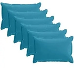 Kissenbezug 6 Stk. Houten Himmelblau 50 X 75 Cm Polyester Vidaxl