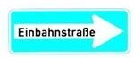 Verkehrszeichen 220-20, 800x300 Mm, Einbahnstra&szlig;e Rechts, Ral-g&uuml;tezeichen...