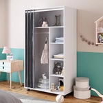 Vicco - Kleiderschrank Doros, Wei&szlig;, 100 X 168 Cm Mit Rollen