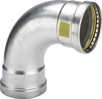 Bogen Sanpress Inox G Xl 0216xl In 88,9mm Edelstahl - Viega